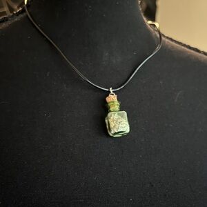 Mini sea shell bottle necklace